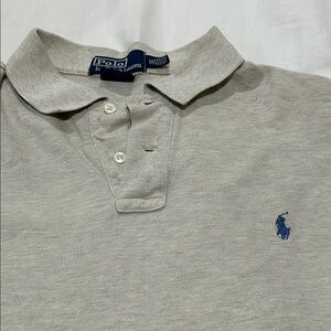 Ralph Lauren Custom Fit Polo in Tan